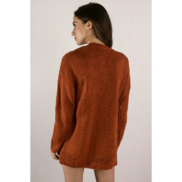 Rust Button Down Cardi - Picture 4 of 7